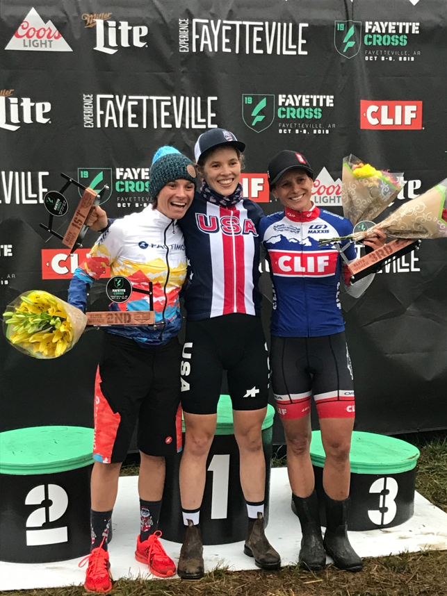 Team USA’s Clara Honsinger won her first UCI race of 2019 while being supported by the MudFund in Fayetteville, AR ahead of participating in our Cyclocross Development Camp.